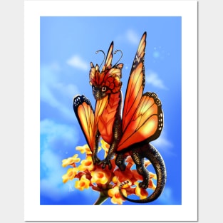 Butterfly dragon Posters and Art